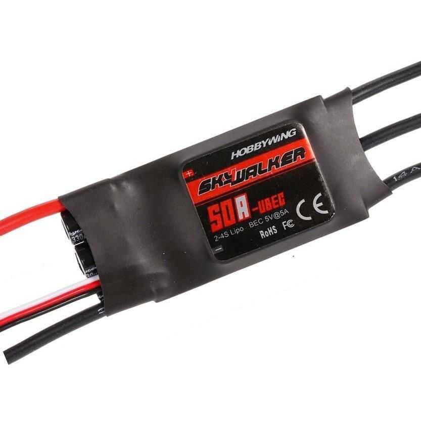 Hobbywing Skywalker 50A UBEC ESC – 2–4S Fırçasız Motor Hız Kontrol Ünitesi